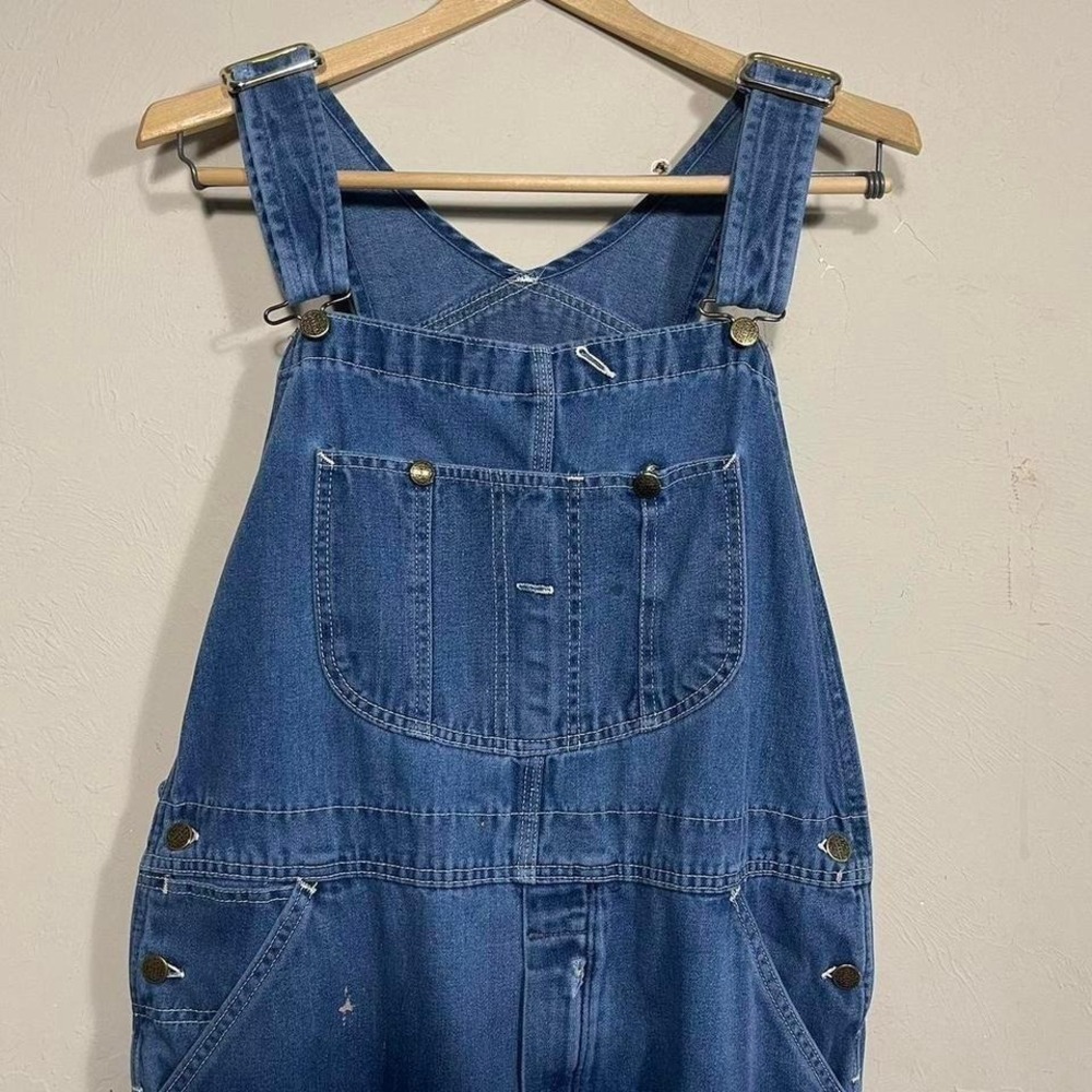 Vintage 70s Sears Roebuck Denim Cotton Overalls size 38x27, USA